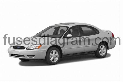 Fuses and relays box diagram Ford Taurus 2000-2007