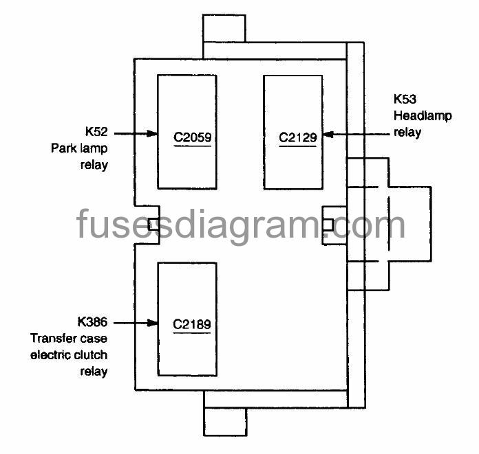 Fuses And Relay Box Diagram Ford F150 1997 2003