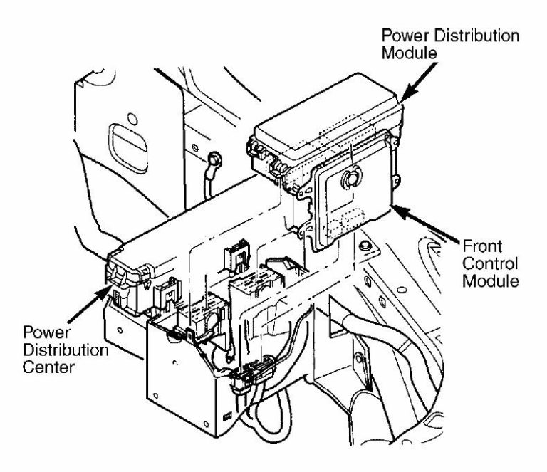 Fuses and relays box diagram Dodge Durango 2