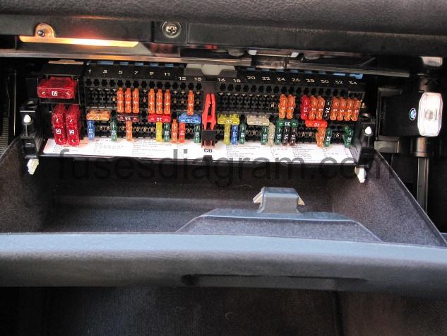 Fuse and relay box diagram BMW 3 E46 bmw e46 trunk fuse box 