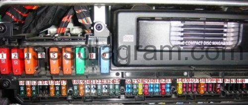 Fuse and relay box diagram BMW E60 e83 fuse box location 