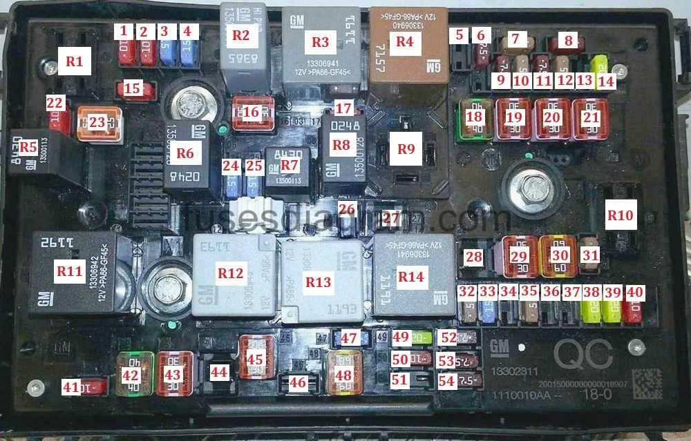 Fuse box Opel/Vauxhall Astra J vauxhall astra g radio wiring diagram 