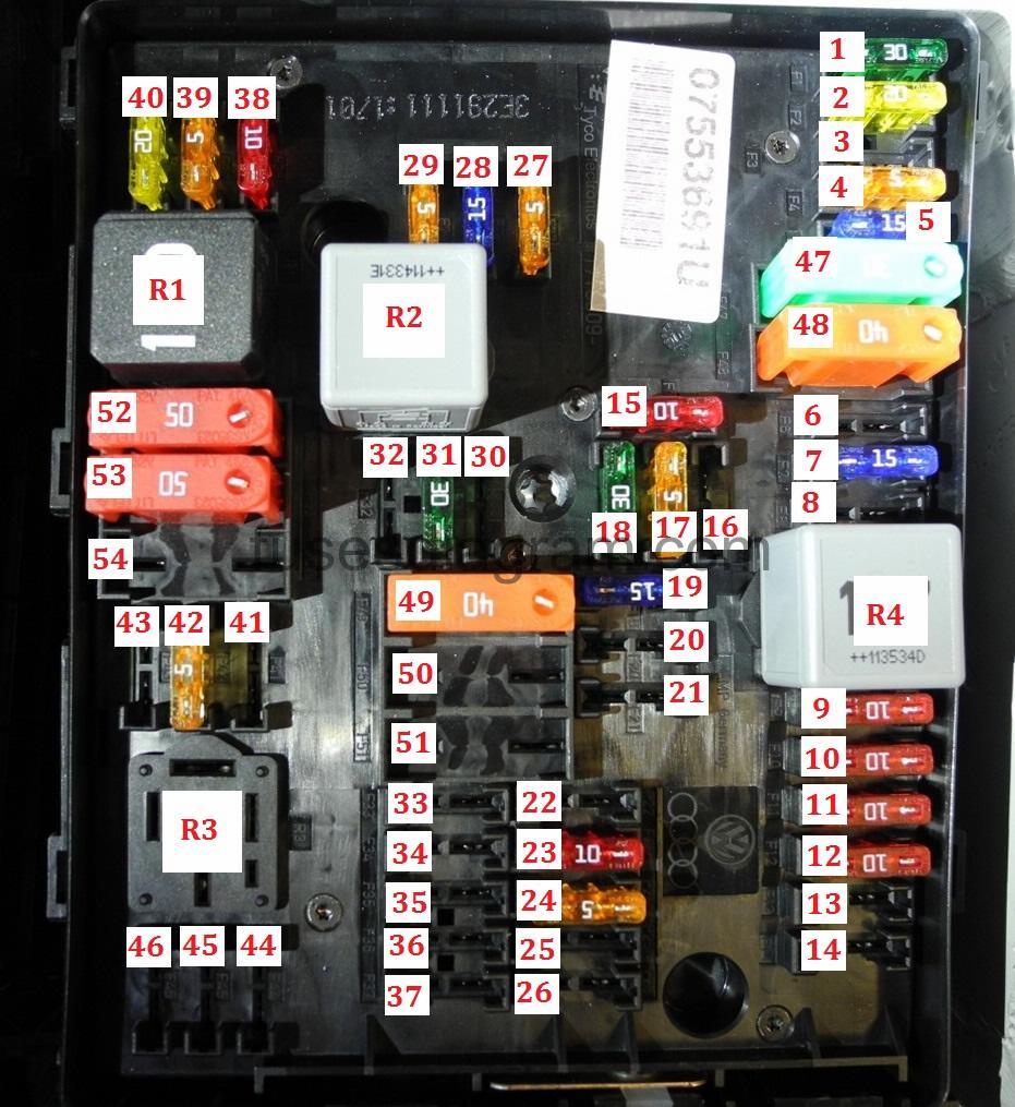 2000 Vw Passat Fuse Box Diagram