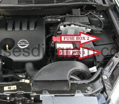 Fuse Box Location and Diagrams: Nissan Qashqai J11 