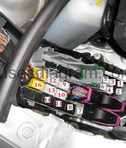 Fuse box Opel/Vauxhall Corsa C f53 ac diagram 