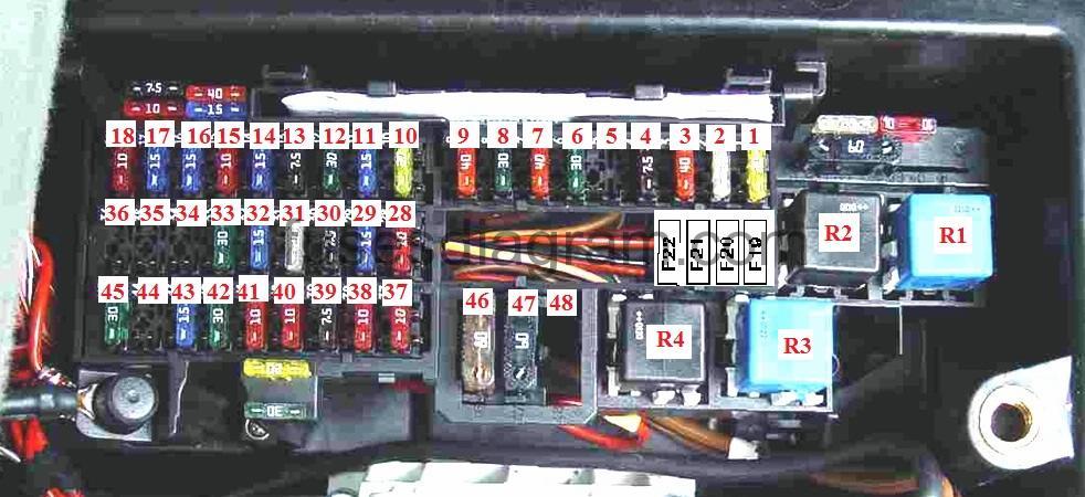 Fuse box Mercedes W168 ford 240 engine diagram 